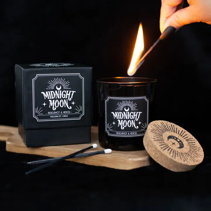 Midnight Moon Candle β Bergamot & Neroli Orange πβ¨