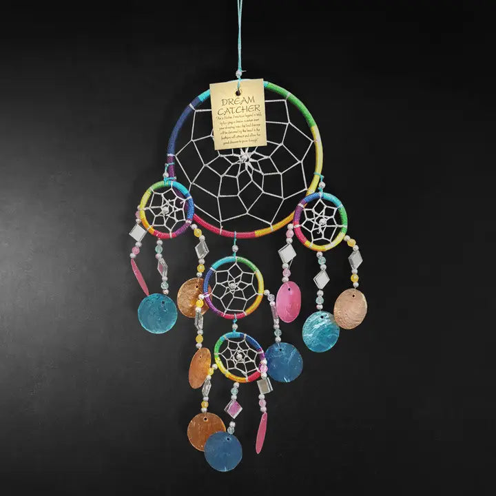 Capiz Dream Catcher β Peaceful Dreams & Positive Energy πβ¨