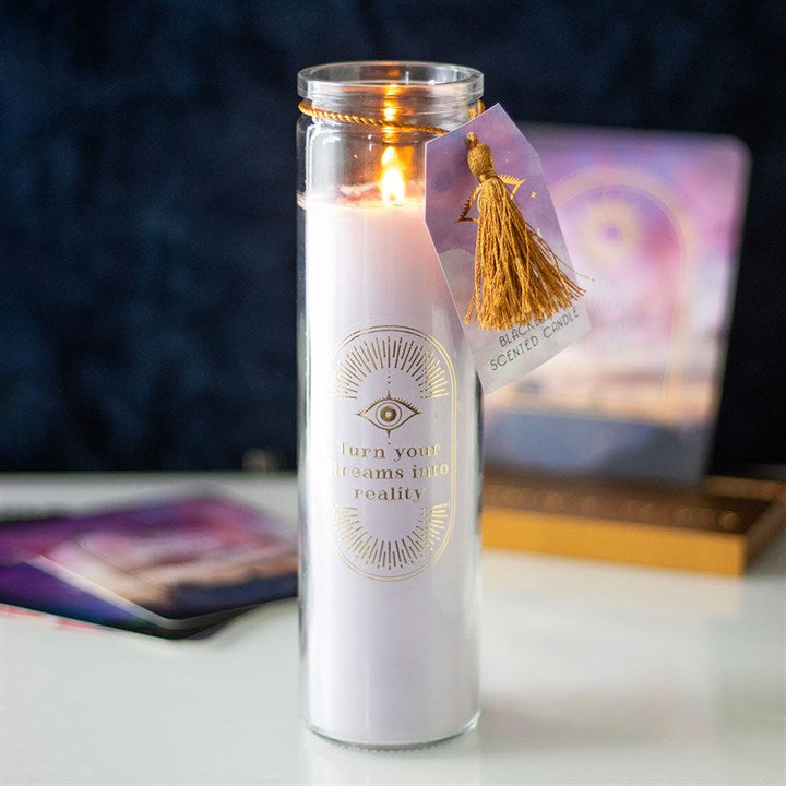 Blackberry Tube Candle with Amethyst Crystals – Light Your Path to Calm