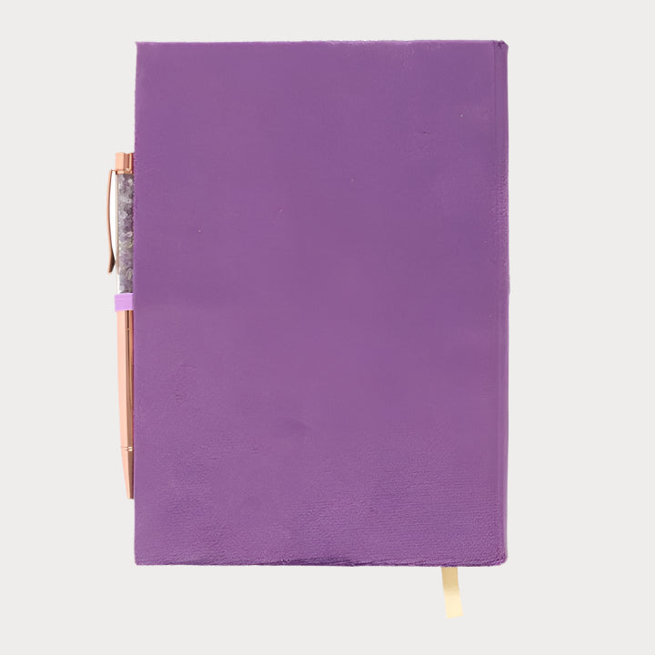 📚 Book of Spells Journal with Amethyst Crystal Pen – Write with Intention, Channel with Clarity