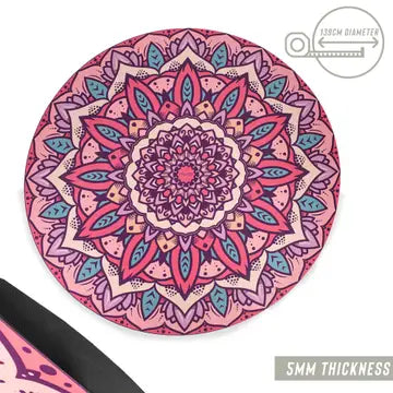 Round Yoga Mat – Flow Freely, Ground Deeply 🌸🌀