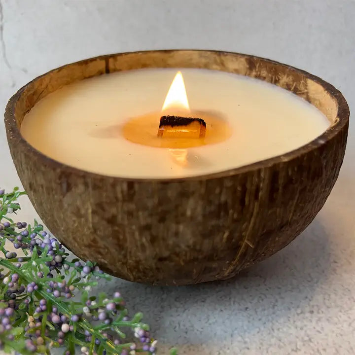 Coconut Shell Candle β Tropical Serenity & Relaxation ποΈβ¨
