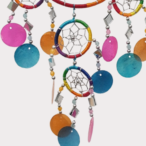 Capiz Dream Catcher β Peaceful Dreams & Positive Energy πβ¨