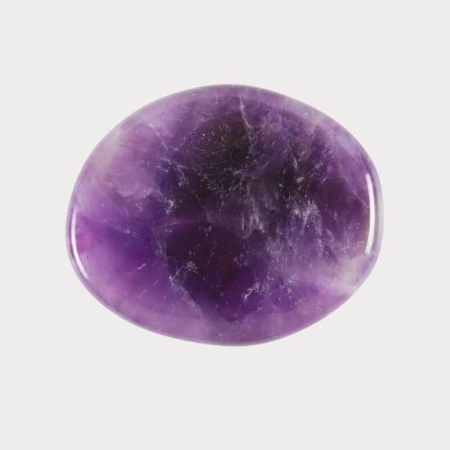Amethyst 'Stay Calm' Palm Stone β Serenity & Inner Peace πΏπ