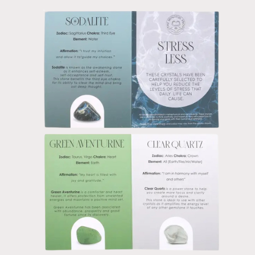 Stress Less Crystal Set – Cultivate Serenity & Inner Balance 🌿💫