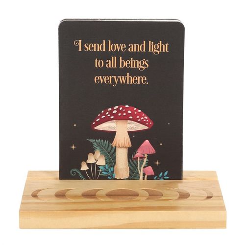 Woodland Affirmation Cards with Wooden Stand – Start Your Day with Magic