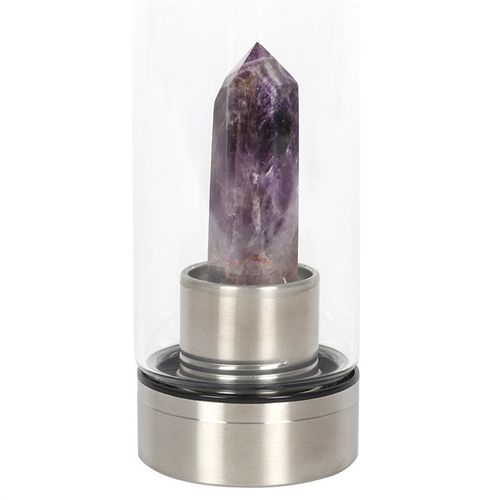 π Amethyst Calming Glass Water Bottle β Serenity in Every Sip