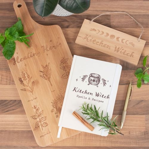 🥄 Kitchen Witch A5 Notebook – Stir Up Some Magic!