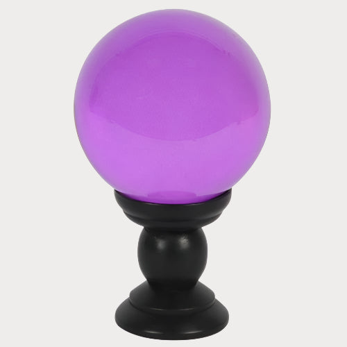 Large Purple Crystal Ball on Stand – Divination & Mystical Décor