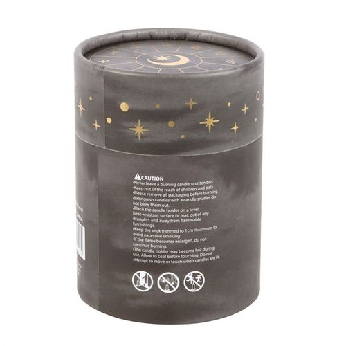 Vanilla Stardust Crystal Candle with Tiger's Eye Chips – Ignite Positivity and Cosmic Vibes
