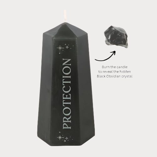Protection Crystal Candle β Shield Your Energy, Find Your Power