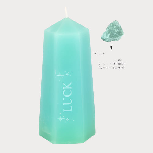 Luck Crystal Candle – Manifest Prosperity & Abundance