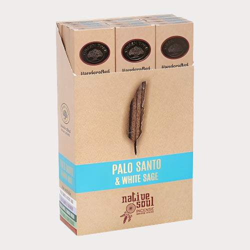 πΏ Set of 12 Palo Santo & White Sage Smudge Incense Sticks β Pure Cleansing Power