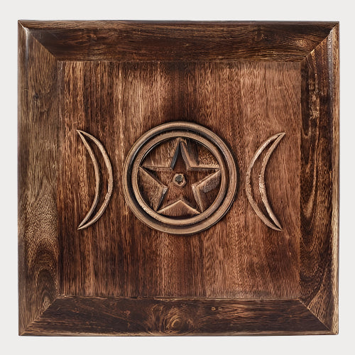 Triple Moon Altar Table – Sacred Space for Spiritual Practice