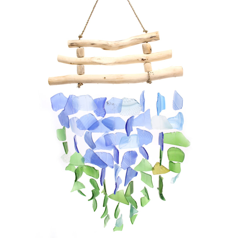 🌿 Three Stick - Blue & Green Wind Chime