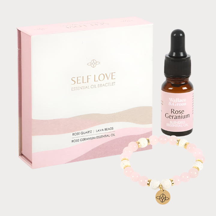 Self Love Crystal Oil Bracelet – Rose Quartz Ritual for the Heart