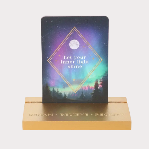 Ethereal Affirmation Cards with Wooden Stand