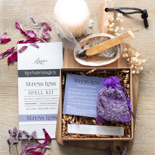 🌙 Herbal Magick Stress Less Spell Kit