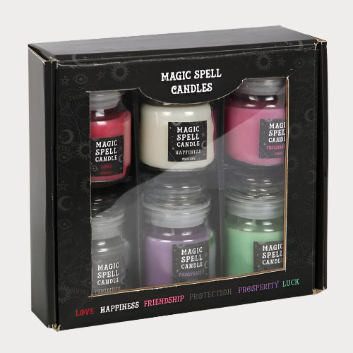 Mini Spell Candle Jar Gift Set – Love, Protection, Prosperity & More
