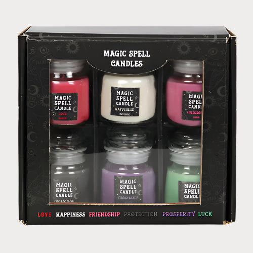 Mini Spell Candle Jar Gift Set – Love, Protection, Prosperity & More