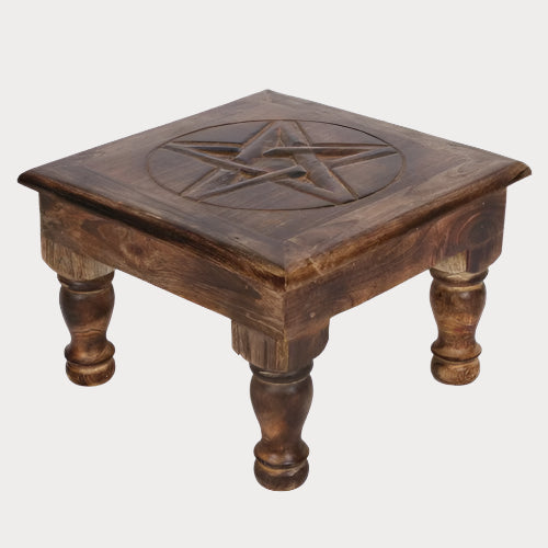 Pentagram Altar Table – Sacred Space for Rituals & Spiritual Practices