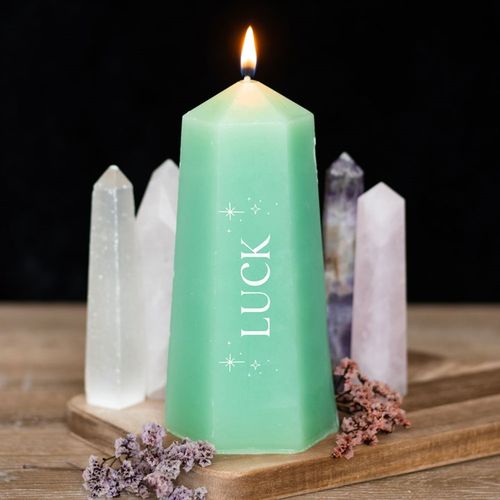 Luck Crystal Candle – Manifest Prosperity & Abundance