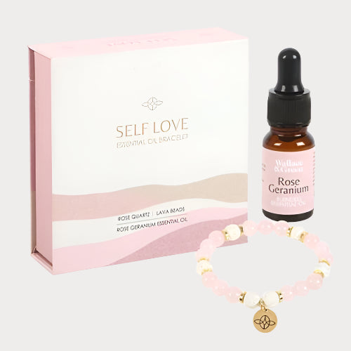 Self Love Crystal Oil Bracelet – Rose Quartz Ritual for the Heart