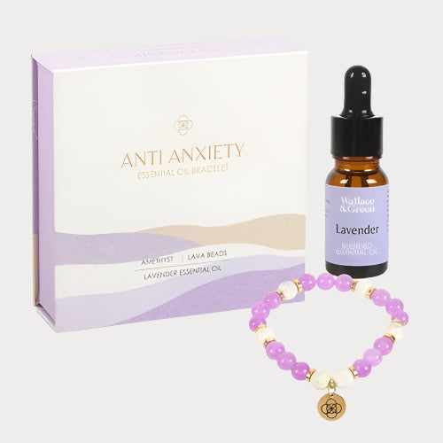 Anti-Anxiety Amethyst Crystal Essential Oil Bracelet