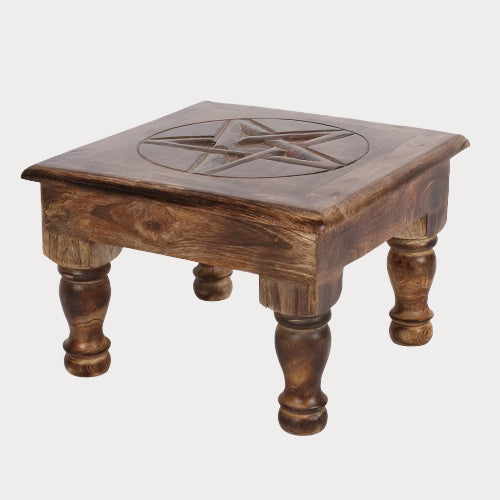 Pentagram Altar Table – Sacred Space for Rituals & Spiritual Practices