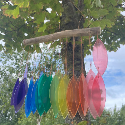 🌈 Rainbow Glass Chime – Assorted