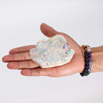 Large Enhanced Aura Angel Quartz – A Radiant Crystal for Healing and Spiritual Connection