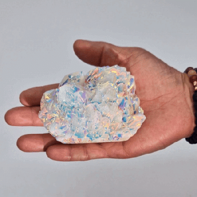 Large Enhanced Aura Angel Quartz – A Radiant Crystal for Healing and Spiritual Connection