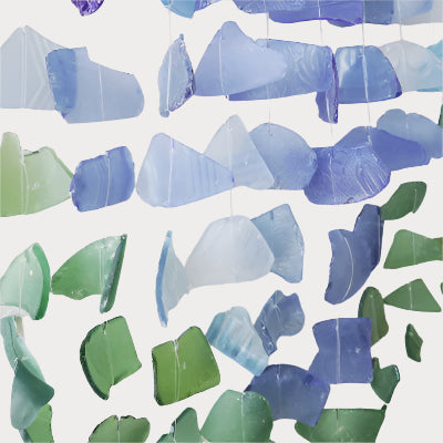 🌿 Three Stick - Blue & Green Wind Chime