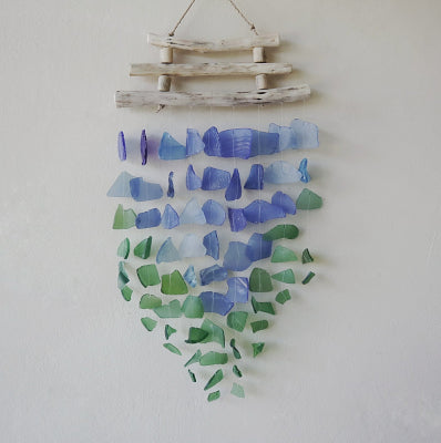 🌿 Three Stick - Blue & Green Wind Chime