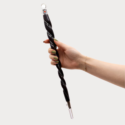 🔮 Extra Large Twisted Wood & Rock Quartz Wand